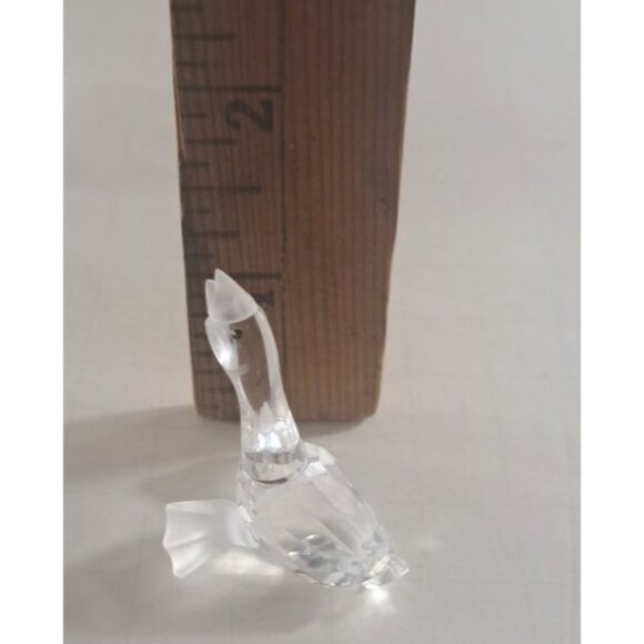 Swarovski Crystal Figurine Lot of 4 NO Box or COA Swan Clover Gosling Pelican - Picture 9 of 10
